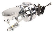 CT-303 - 1967-1972 Chevy Truck 9" Dual Chrome Power Booster Conversion Kit Oval Master (Disc/Drum)
