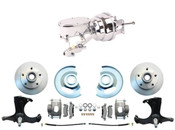 DBK6370- 5-CT-301  1963-1966 Chevy Truck Disc Brake Conversion Kit 5 Lug 8" Dual Chrome / Oval Style Master Booster Conversion Kit (Disc/ Drum)