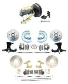 DBK63701012TRK-CT-213 1963-1966 Chevy Truck Power Front & Rear Disc Brake Kit 9” Single Cast Iron Master