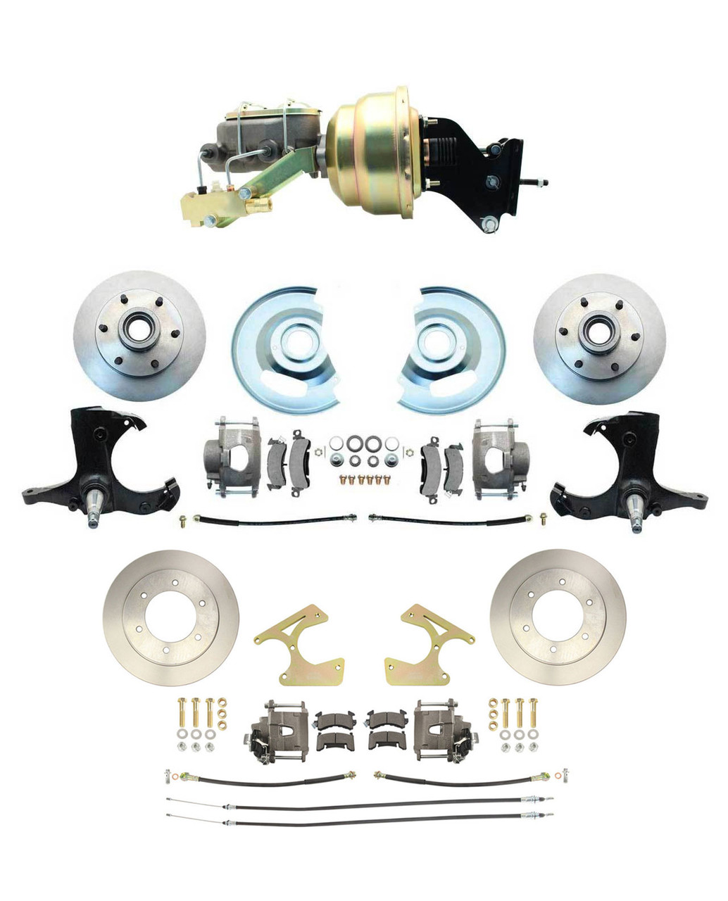 8 lug chevy pattern on Dbk63701012trk Ct 214 1967 1970 Chevy Truck Front Rear Disc Brake Conversion Kit 6 Lug 8 Dual Zinc Power Booster Conversion Mbm Brakes