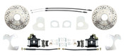DBK7892LX-B  GM10 Bolt 1978-88 G Body Rear Disc Brake Kit Drilled & Slotted Rotors & Powder Coated Black Calipers