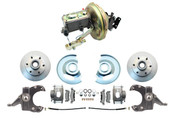 DBK6370D-CT-200 1967-1970 Chevy Truck Disc Brake Conversion Kit 2" Drop 6 Lug 11" OEM Booster Conversion Kit