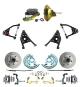 DBK6769-GM-227 -CA- 1967-1969 F Body 1968-1974 X Body Front 11" Power Disc Brake Conversion Kit & Tubular Control Arm Set