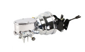 CT-319 1967-1972 Chevy Truck 8" Dual Chrome Power Booster Conversion Kit Oval Master Adjustable Valve  (Disc/Disc)