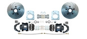 DBK5771LX-B- 1959-1971 Early Model Dodge D100 Disc Brake Kit Drilled & Slotted Rotors Black Calipers