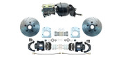 DBK5771LX-B- 1959-1971 Early Model Dodge D100 Power Disc Brake Kit Drilled & Slotted Rotors Black Calipers