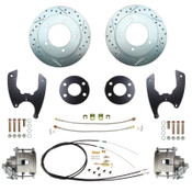 DBKAMC20LX- 1976-1986 CJ5 Rear Disc Brake Kit w/ Drilled & Slotted Rotors