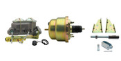 GM-203 - GM A, F, X 7" Dual Zinc Bottom Mount Power Brake Booster Conversion Kit (Disc/ Drum)