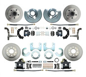 DBK6272834B - 1962-1972 Mopar B&E Body Standard Disc Brake Conversion Kit w/ Powder Coated Black Calipers