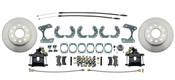 DBK9B-  Ford 9" Rear End Disc Brake Kit w/ E-brake & Powder Coated Black Calipers