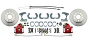 DBK9R-  Ford 9" Rear End Disc Brake Kit w/ E-brake & Powder Coated Red Calipers
