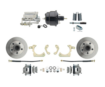 1955 56 57 Chevy 7/" Dual Power Booster Bail Top Master /& Bracket Kit ALL CHROME