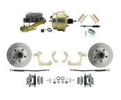 DBK5558-GMFS1-205-1955-1958 GM Full Size Disc Brake Kit w/ 8" Dual Zinc Booster Conversion Kit (Impala, Bel Air, Biscayne)