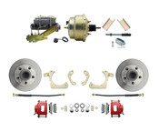DBK5558R-GMFS1-205-1955-1958 GM Full Size Disc Brake Kit w/ 8" Dual Zinc Booster Conversion Kit (Impala, Bel Air, Biscayne)