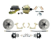 DBK5558B-GMFS1-205-1955-1958 GM Full Size Disc Brake Kit w/ 8" Dual Zinc Booster Conversion Kit (Impala, Bel Air, Biscayne)