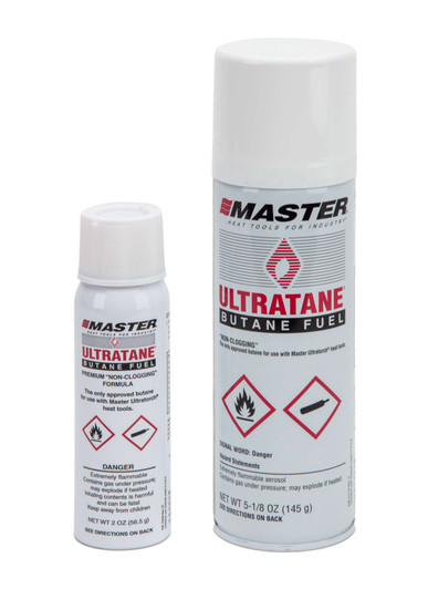 Master Ultratane Butane Selection: New 10449 Can (left) & 51773 Can (right) 