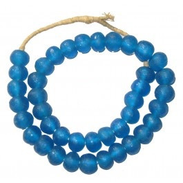 Decorative Glass Trade Beads in Deep Blue