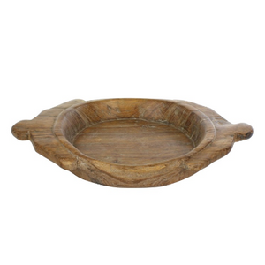 Salvaged Wooden Decorative Dough Bowl