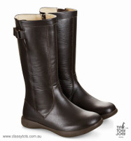 Tip Toey Joey Junior Boots Shoes - COFFEE IMAGINE - Girls Brown Winter Boots