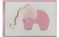 Pink Elephant W/Button Gift Card