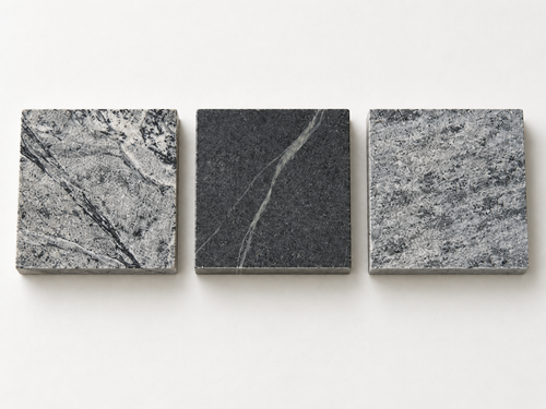 Soapstone Sample Trio – Choose Up to 3 Varieties

Find the right soapstone for your project with a selection of up to three soapstone varieties. See and feel the natural stone, compare colors and veining, and explore how each option looks in your home’s lighting.

Browse our Soapstone Varieties page to choose samples for your kitchen countertops, bathroom vanity, fireplace, or outdoor kitchen.

Choose your varieties: Select up to three options from our current inventory.

Generous sample size: Each piece measures approximately 5″ × 5″ × 1⅛″, depending on availability.

Clearly labeled: Each sample includes its variety name for easy comparison.

Credit toward your purchase: The samples are free; the package fee covers shipping and handling. We’ll credit that fee toward any purchase over $1,000.

Need help choosing? Call 877-478-8170 for assistance or to order by phone.

Want a wider selection? Our Complete Soapstone Sample Kit includes 5–8 samples to help you explore more varieties.

Sample availability: Samples represent current inventory at our New Jersey headquarters. If you plan to purchase through another branch or distributor, please contact that location directly to confirm its available varieties.

Free samples for trade professionals: Architects, interior designers, dealers, and fabricators can request free soapstone samples through our trade program.