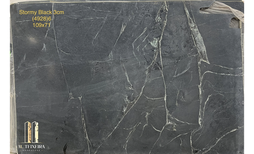 Slab Size 109" x 71" x 1 1/8"



Stormy Black Soapstone 



Available in our NY and NJ Locations