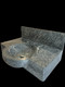 Bossa wall mounted soapstone lavatory sink
