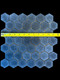 Honed Soapstone Hexagon Mosaic Tile measurements