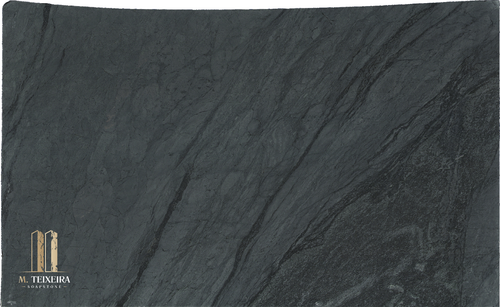 Belvedere Soapstone Lot 7546

Size: 123″ x 73″ x 3cm

Multiple Slabs available.

Product Overview:
Aesthetic Features: Belvedere Soapstone offers a dramatic interplay of deep charcoal tones and striking white veining, making it a favorite among architects and interior designers seeking a bold yet timeless surface material. Quarried in Brazil, this premium soapstone delivers a sophisticated aesthetic that pairs beautifully with both contemporary and classic design palettes.

Renowned for its durability, heat resistance, and low maintenance, Belvedere performs exceptionally in both residential and commercial applications. Its naturally smooth, matte texture develops a subtle patina over time, enhancing its organic appeal and depth.

Applications: Ideal for both indoor and outdoor installations.

Common Uses:

Outdoor Spaces: Perfect for outdoor kitchens, BBQ surrounds, patio bars, poolside counters, garden workstations, beverage stations, fire pit surrounds, buffet stations, backyard prep areas, outdoor sinks, wet bars, rooftop terrace countertops, and pizza oven surrounds.
Indoor Spaces: Excellent for kitchen countertops, bathroom vanities, kitchen islands, laundry room counters, wet bars, tabletops, backsplashes, waterfall edges, and shower surrounds.
Design Style: Classic Black Soapstone

Product Information:
Stain Resistance

Exceptional Resistance: Non-porous surface eliminates the need for sealing.
Scratch Resistance

Good Protection: Harder than average soapstone due to its lower Talc contents.
Heat Resistance

Superior Performance: Handles high temperatures, making it perfect for kitchen use.
Hardness

Harder Than Average Soapstone 
Periodic Maintenance

No Sealing Needed: Non-porous, though periodic oiling is suggested to maintain darker appearance.
Country of Origin

Brazil
Item Weight

Density: 22 lbs per square foot.