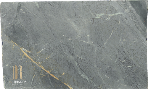 Size 128″ x 77″ x 3cm

Multiple Slabs available.

Product Overview:
Aesthetic Features : Before mineral oil treatment, this is a dove gray soapstone with darker swirls  in almost. After mineral oil treatment is becomes a much darker charcoal gray with a hint of green. This timeless soapstone countertop exudes elegance and sophistication.

Perfectly balancing luxury with a commanding presence, it will be a standout feature in any space.

Applications: Ideal for both indoor and outdoor installations.

Common Uses:

Outdoor Spaces: Perfect for outdoor kitchens, BBQ surrounds, patio bars, poolside counters, garden workstations, beverage stations, fire pit surrounds, buffet stations, backyard prep areas, outdoor sinks, wet bars, rooftop terrace countertops, and pizza oven surrounds.
Indoor Spaces: Excellent for kitchen countertops, bathroom vanities, kitchen islands, laundry room counters, wet bars, tabletops, backsplashes, waterfall edges, and shower surrounds.
Design Style: Classic Soapstone with a hint of green

Product Information:
Stain Resistance

Exceptional Resistance: Non-porous surface eliminates the need for sealing.
Scratch Resistance

Moderate Protection: Soft material; minor scratches can be easily repaired.
Heat Resistance

Superior Performance: Handles high temperatures, making it perfect for kitchen use.
Hardness

Softer Soapstone 
Periodic Maintenance

No Sealing Needed: Non-porous, though periodic oiling is suggested to maintain darker  appearance.
Country of Origin

Brazil
Item Weight

Density: 22 lbs per square foot.