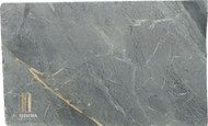 Size 128″ x 77″ x 3cm

Multiple Slabs available.

Product Overview:
Aesthetic Features : Before mineral oil treatment, this is a dove gray soapstone with darker swirls  in almost. After mineral oil treatment is becomes a much darker charcoal gray with a hint of green. This timeless soapstone countertop exudes elegance and sophistication.

Perfectly balancing luxury with a commanding presence, it will be a standout feature in any space.

Applications: Ideal for both indoor and outdoor installations.

Common Uses:

Outdoor Spaces: Perfect for outdoor kitchens, BBQ surrounds, patio bars, poolside counters, garden workstations, beverage stations, fire pit surrounds, buffet stations, backyard prep areas, outdoor sinks, wet bars, rooftop terrace countertops, and pizza oven surrounds.
Indoor Spaces: Excellent for kitchen countertops, bathroom vanities, kitchen islands, laundry room counters, wet bars, tabletops, backsplashes, waterfall edges, and shower surrounds.
Design Style: Classic Soapstone with a hint of green

Product Information:
Stain Resistance

Exceptional Resistance: Non-porous surface eliminates the need for sealing.
Scratch Resistance

Moderate Protection: Soft material; minor scratches can be easily repaired.
Heat Resistance

Superior Performance: Handles high temperatures, making it perfect for kitchen use.
Hardness

Softer Soapstone 
Periodic Maintenance

No Sealing Needed: Non-porous, though periodic oiling is suggested to maintain darker  appearance.
Country of Origin

Brazil
Item Weight

Density: 22 lbs per square foot.