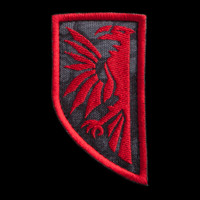 Javran Logo Patch: Kryptek Typhon with red embroidery thread