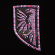 Javran Logo Patch with pink/white/blue embroidery thread