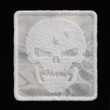 Double Tap Patch: Kryptek Yeti background, glow-in-the-dark white artwork and border