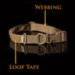 Alpha Dog Tactical Collar, coyote brown