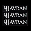 Javran stickers, black Javran stickers, black