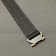 First-Line Cobra Belt, black with foliage green buckle and thread