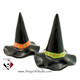 Black witch hat salt and pepper shakers, Made in the USA.