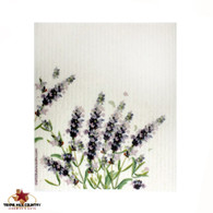 Lavender Flowers design Swedish Dishcloth.