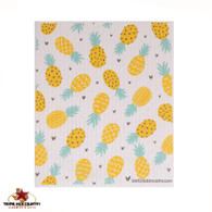 Pineapple Collage Design Swedish Dishcloth.