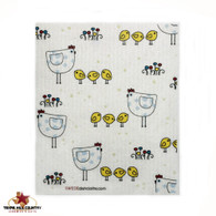 Chicken Family Swedish Dishcloth, perfect for any home or office.
