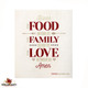 Food Family Love Design Swedish Dishcloth.