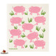 Pink Pigs Swedish Dishcloth.