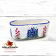 Oval holder with hand painted Texas Bluebonnet wildflowers.