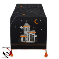 Haunted House 70 inch table runner for Halloween Decorating.