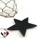 Black star tea bag holder or small spoon rest, Halloween Decor.
