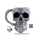 Large skull mug, ceramic earthenware.