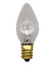 Tapered light bulb 7 watt for small ceramic Christmas trees and wreaths made by Texas Hill Country Ceramics