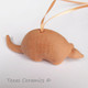 This armadillo ornament made in Texas of terra-cotta clay