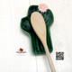 Ceramic saguaro cactus spoon rest for southwestern kitchen decor.